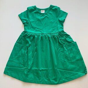 NEW Hanna Andersson Green Girl Play Dress with Pockets 5T